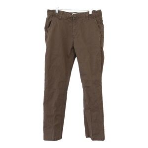 Five Four Men's 32 Waist Straight Fit Chino Pants - Olive / Tan